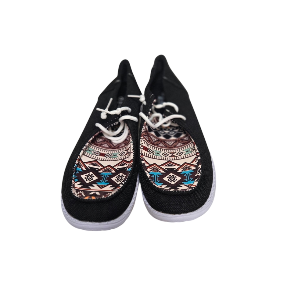Print Black Sneakers